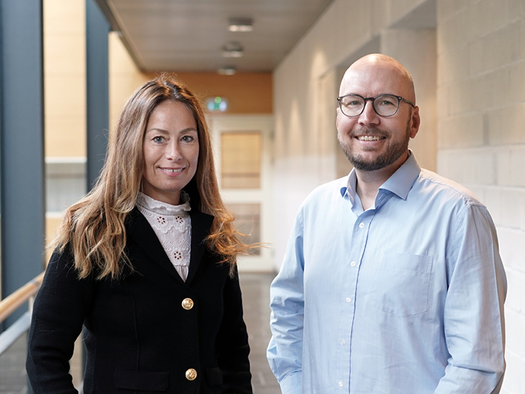 Monica Melby-Lervåg with a colleague at the University of Oslo